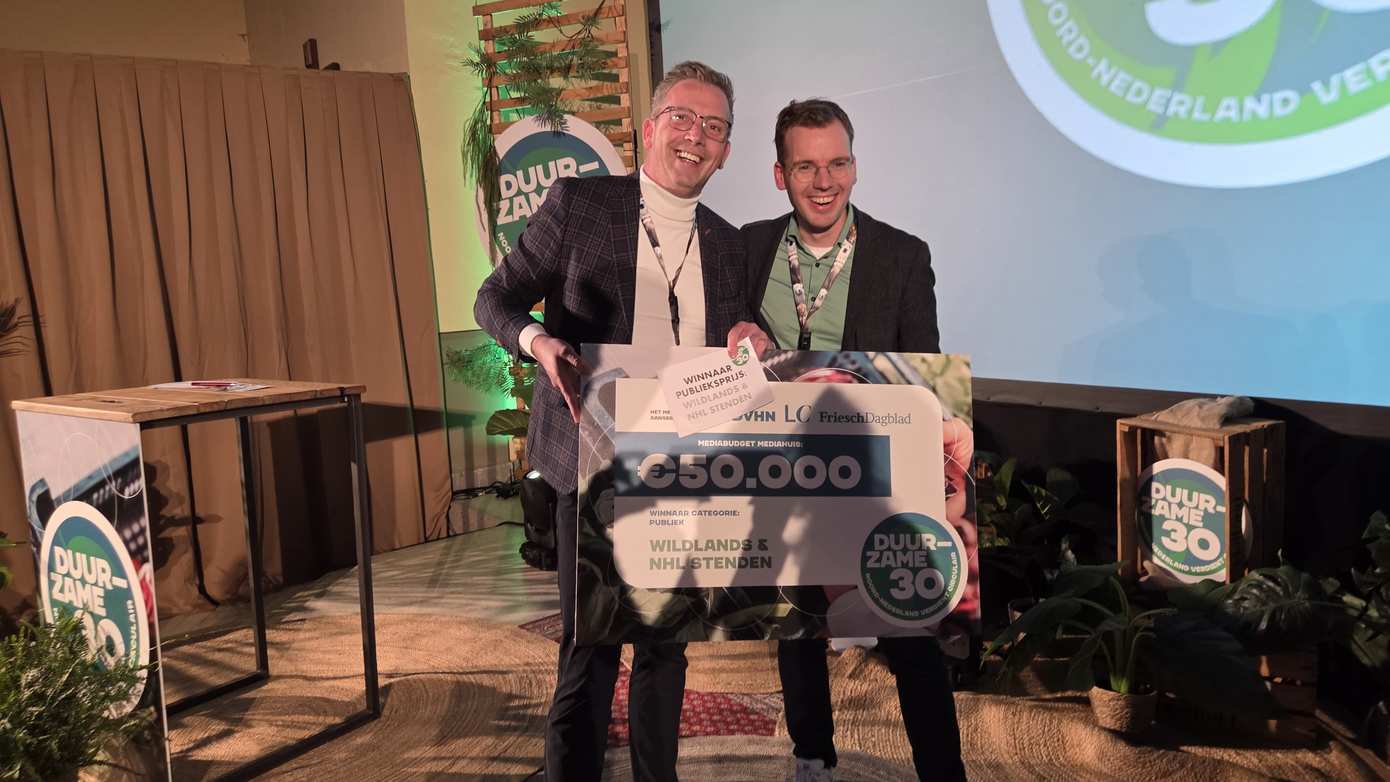 WILDLANDS en NHL Stenden trots op publieksprijs De Duurzame Dertig